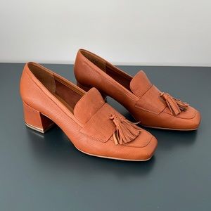 Franco Sarto Leather healed loafers - new